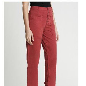 PISTOLA  Tammy high rise trouser crimson red, 26, NWT
